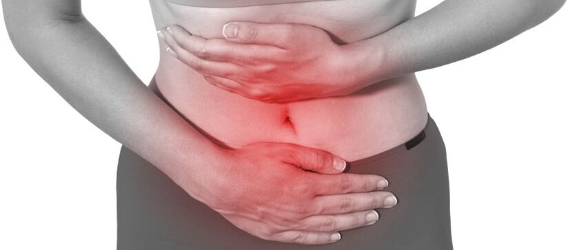 Abdominal pain can occur due to osteochondrosis