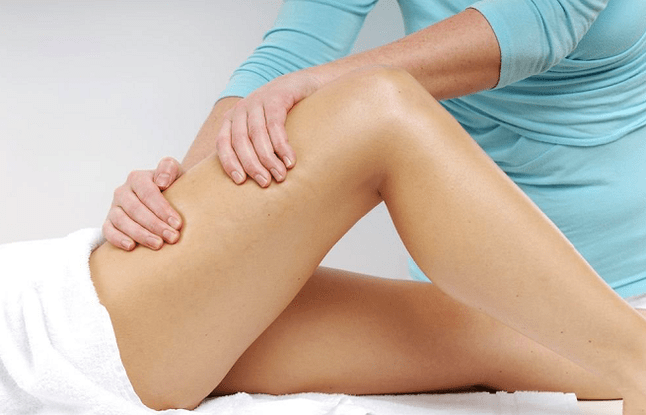Massage with hip star throat
